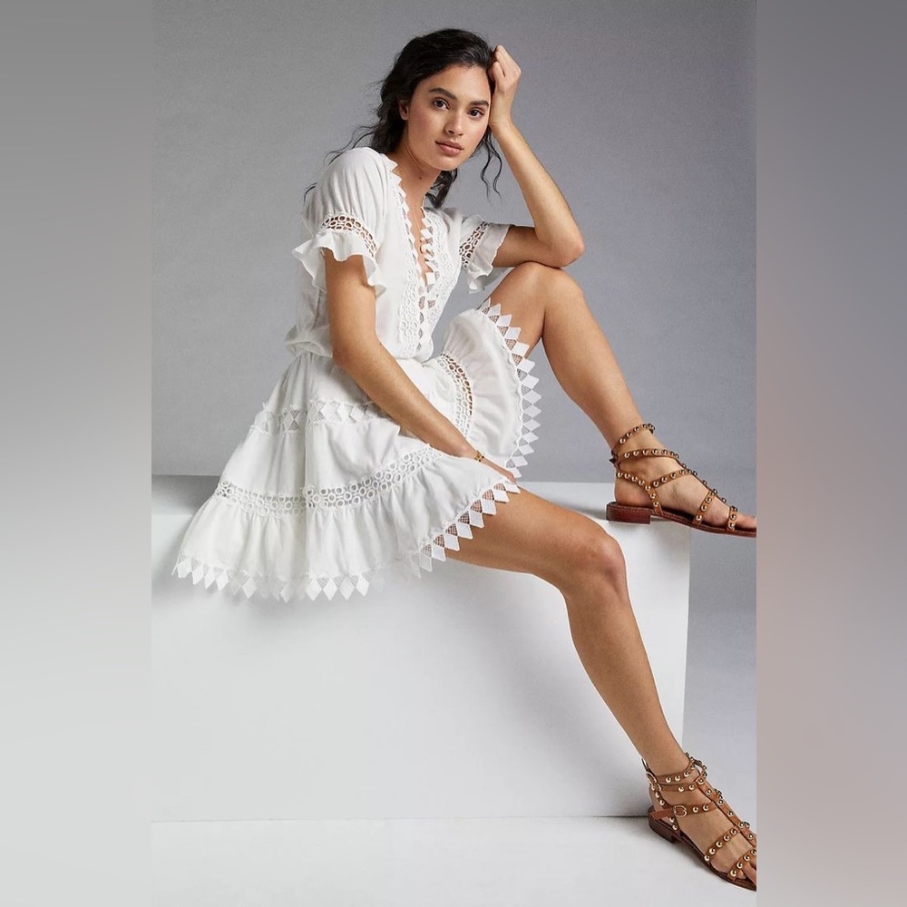 Anthropologie PEIXOTO Ora Dress in White